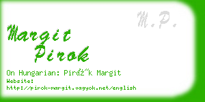 margit pirok business card